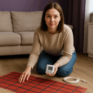 отзыв LegatThermo | Легат Термо, тёплый пол без ремонта LegatThermo | Легат Термо, монтаж в съёмной квартире LegatThermo | Легат Термо