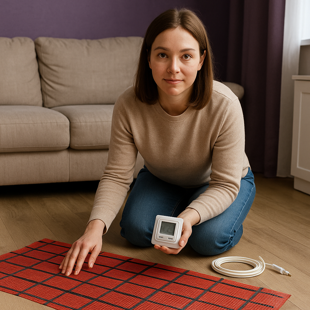 отзыв LegatThermo | Легат Термо, тёплый пол без ремонта LegatThermo | Легат Термо, монтаж в съёмной квартире LegatThermo | Легат Термо